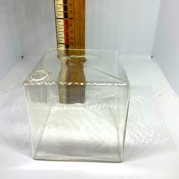 Propagation Station 2.75” Cubes Set of 5 Vintage Glass Bud Vases Abstract Shapes - Picture 5 of 5